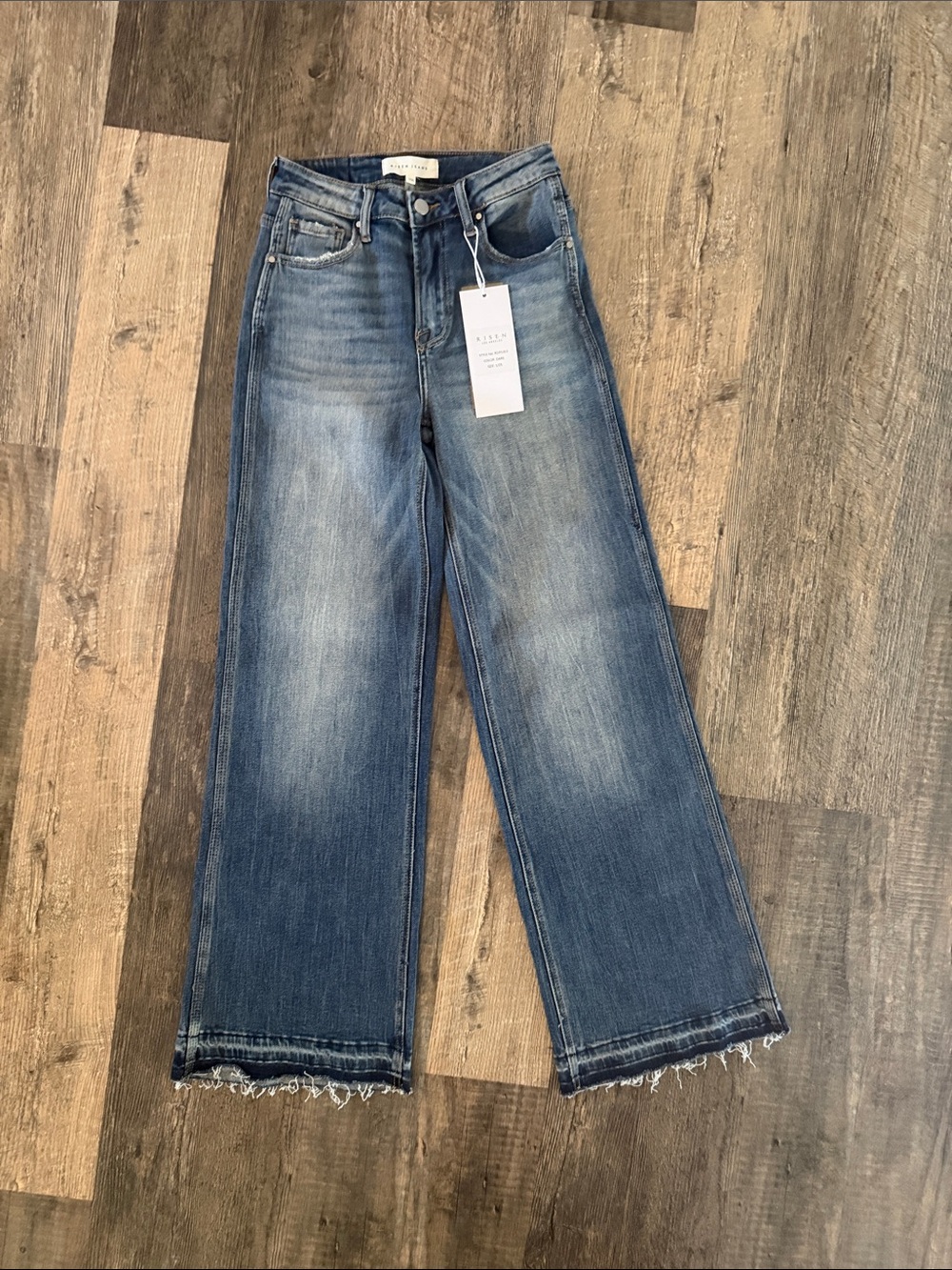 Risen High-Rise Wide Leg Jeans 1/25 NWT
